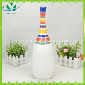 Vaso de cerâmica em forma de listra, vaso de moda minimalista moderno